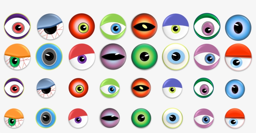 Monster Eyes Clipart Eye Clip Art - Monster Eyes, transparent png #881009