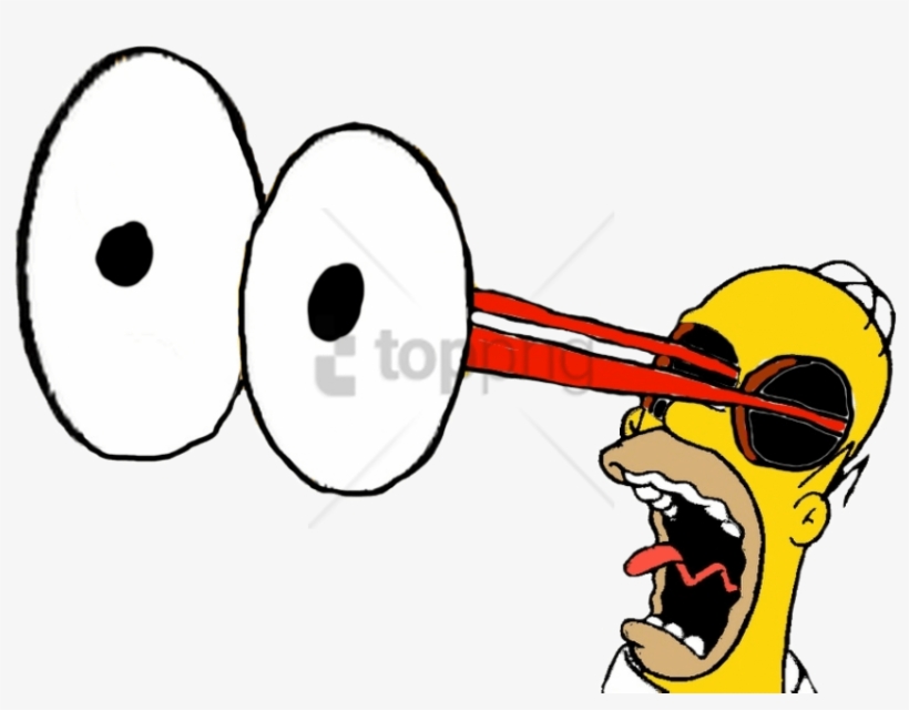 Homer Simpson's Eyes Popping Out By Darthraner83 On - Eyes Popping Out Transparent, transparent png #881112