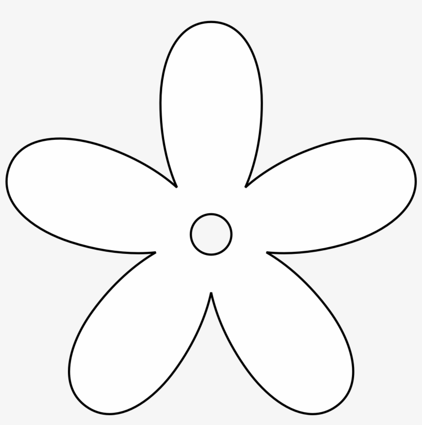 Retro Flower Clipart - Flower Clip Art White, transparent png #881569