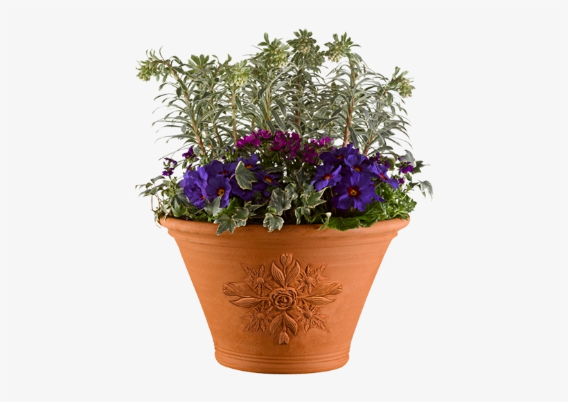 Pot With Flowers Png, transparent png #881859