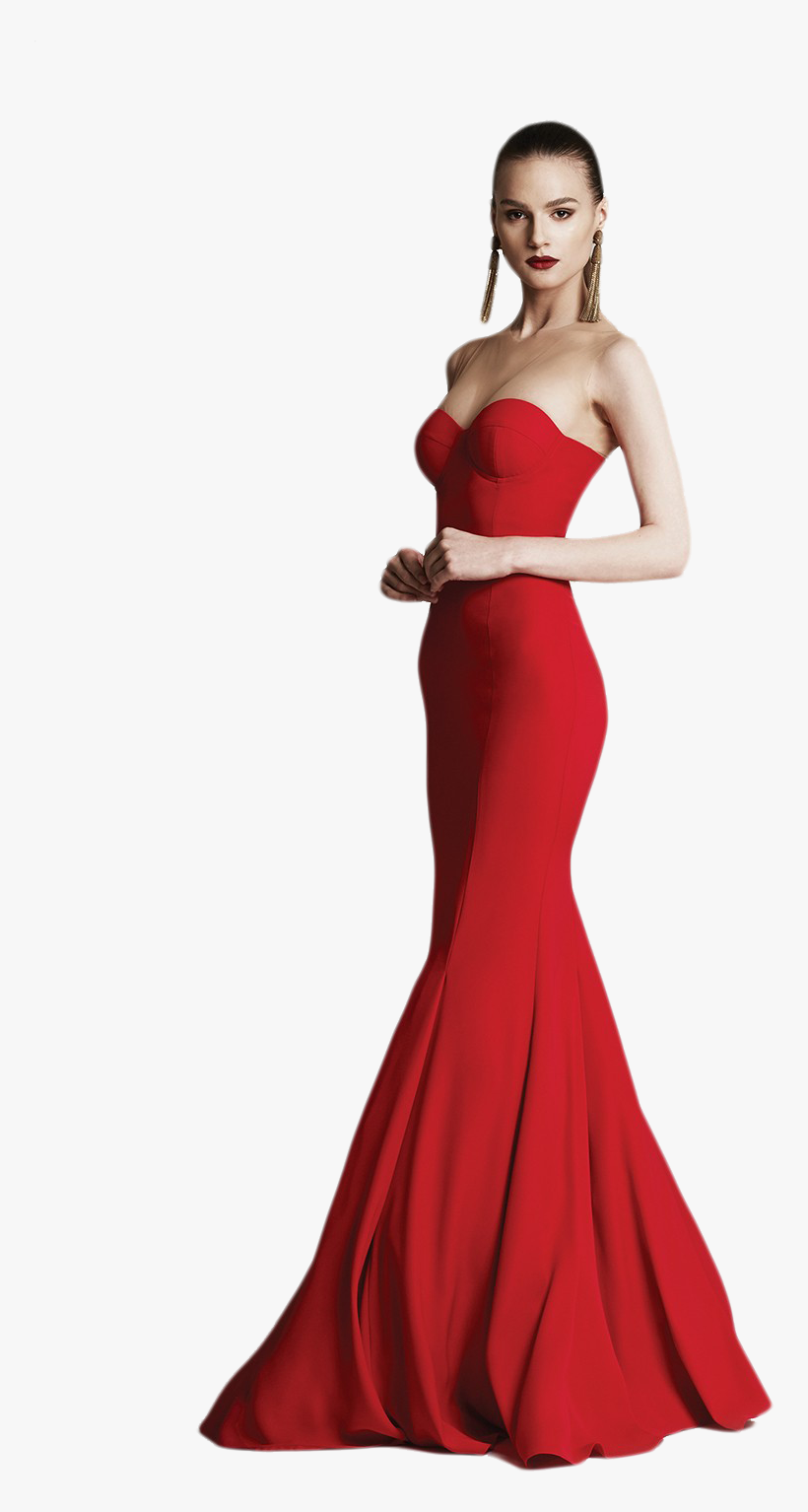 Download Dress Png Png Images - Mujer Con Vestido Png Transparent PNG -