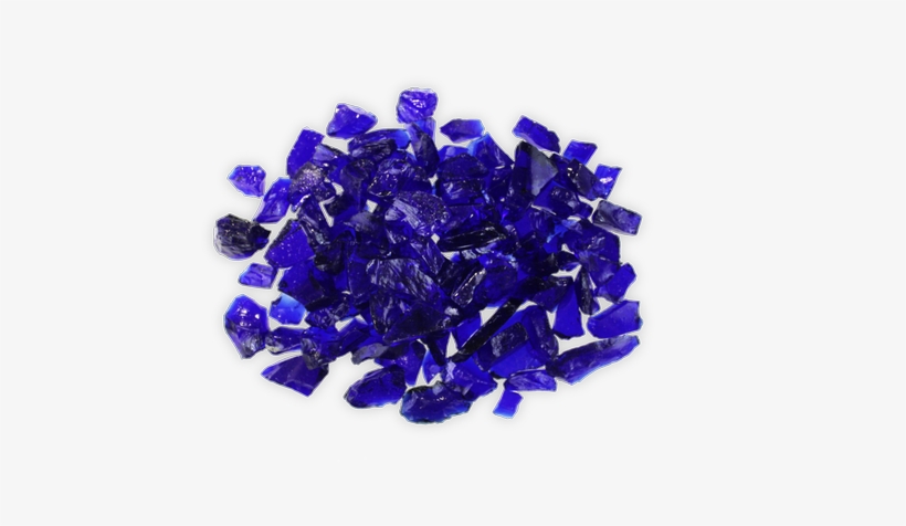 Luau Blueberry Iridescent Fire Glass – Dark Blue, Made In USA, WSFG-BBIS