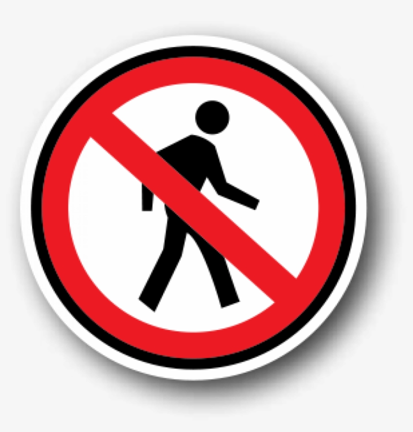 Health And Safety Floor Signs, No Pedestrians - Not Interested To Talk With Anyone, transparent png #882849