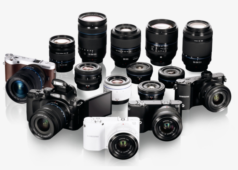 A Wide Range Of Interchangeable Lenses Means You Can - Samsung - Nx300 20.3-megapixel Digital Compact System, transparent png #882892