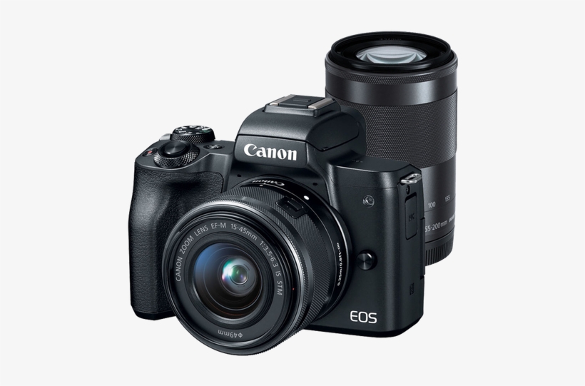 Canon Eos M50 Mirrorless Ef M 15 45mm Is Stm Ef M 55 - Canon Eos M50 15 45, transparent png #882935