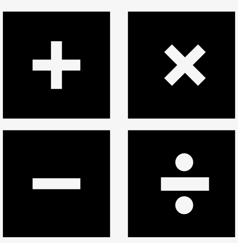 Mathematical Symbols In Four Squares Comments - 3 Simbolos Matematicos, transparent png #883117