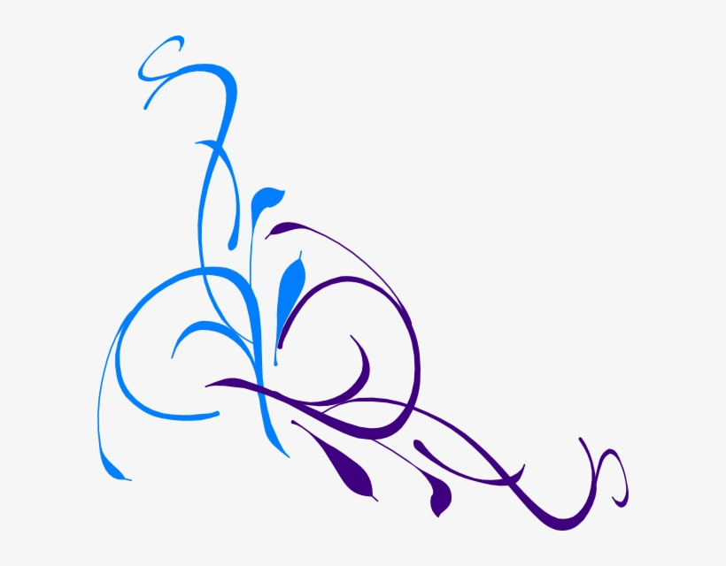 Wedding Floral Swirl Clip Art - Clipart For Wedding Png, transparent png #883597