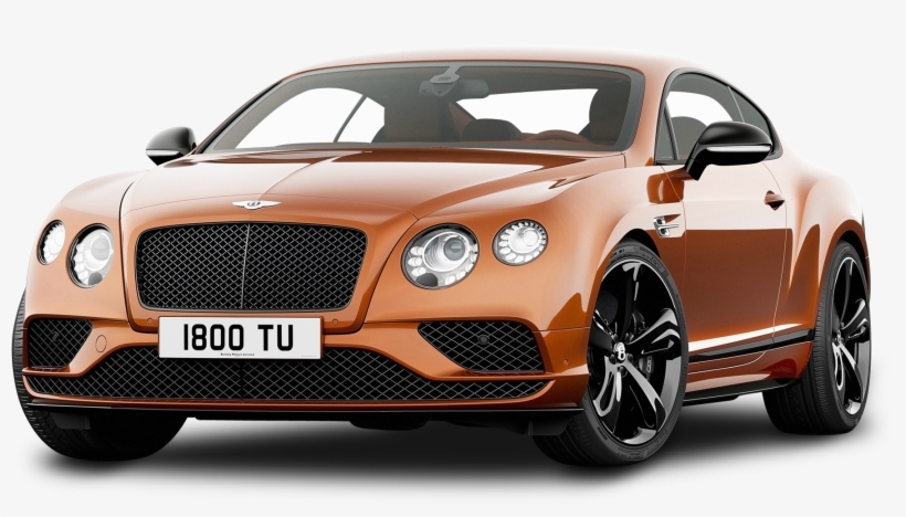 Orange Bentley Continental Gt Speed Car Png Image - 2017 Bentley Continental Gt Coupe, transparent png #883710