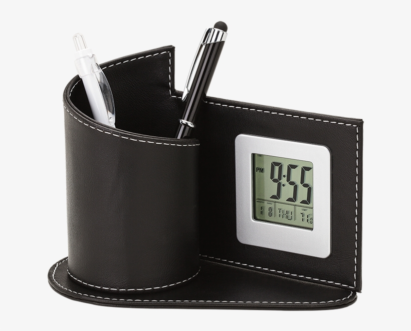 Digital Clock With Pen Holder Bd0041 - Digital Clock With Pen Stand, transparent png #883921