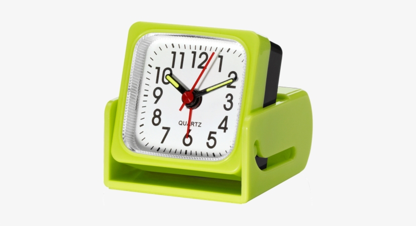 Analog Ascending-volume Travel Alarm Clock - Analog Travel Alarm Clock - Black, transparent png #884094