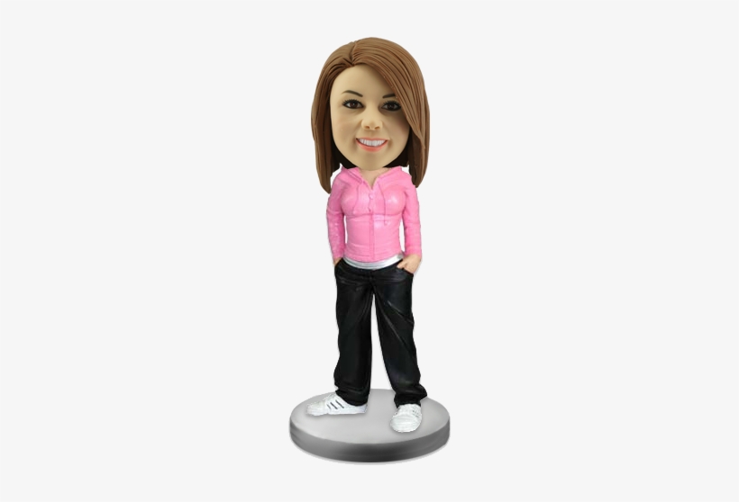 Customized Bobblehead Hip-hop Girl - Bobble Head Girl, transparent png #884095