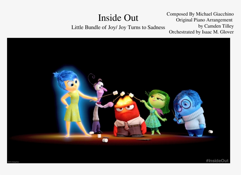 Inside Out Sheet Music Composed By Composed By Michael - Animated Inside Out, transparent png #885007