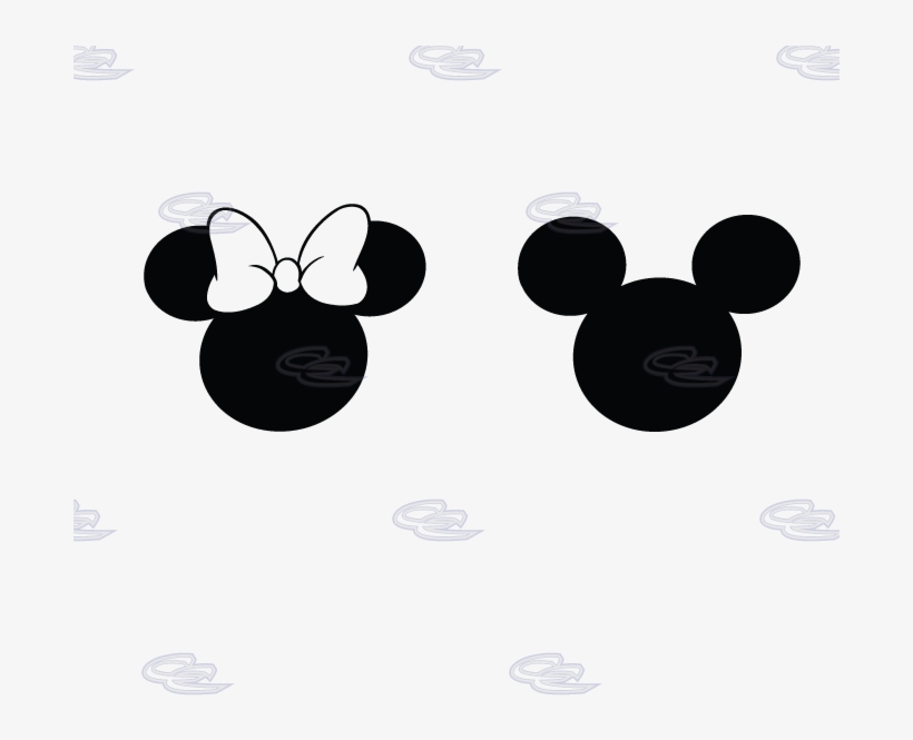 Mickey Minnie Mouse Head Silhouette N2 Free Image, transparent png #885558