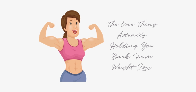 The One Thing Actually Holding You Back From Weight - Muscular Woman Cartoon, transparent png #885601