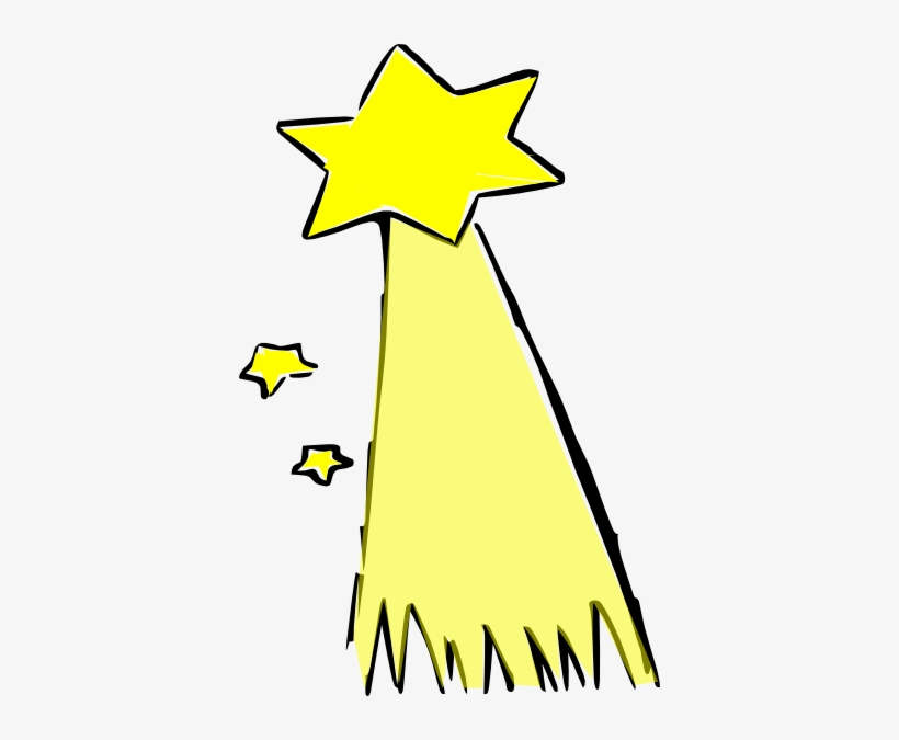 Shooting Star Clipart Big Yellow - Shooting Star Cartoon Png, transparent png #885751