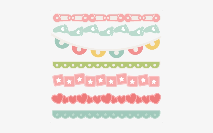 Baby Borders Svg Scrapbook Cuts Baby Svg Cut Files - Cute Baby Border Png, transparent png #885753