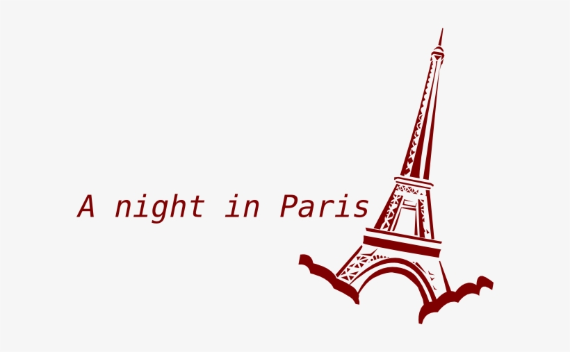 Image Library Download Eiffel Tower Clip Art At Clker - Night In Paris Clip Art, transparent png #886075