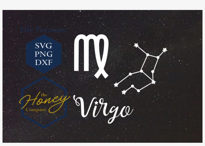 Virgo Svg Png Dxf Zodiac Cutting File Vector Download - Vector Graphics, transparent png #886101