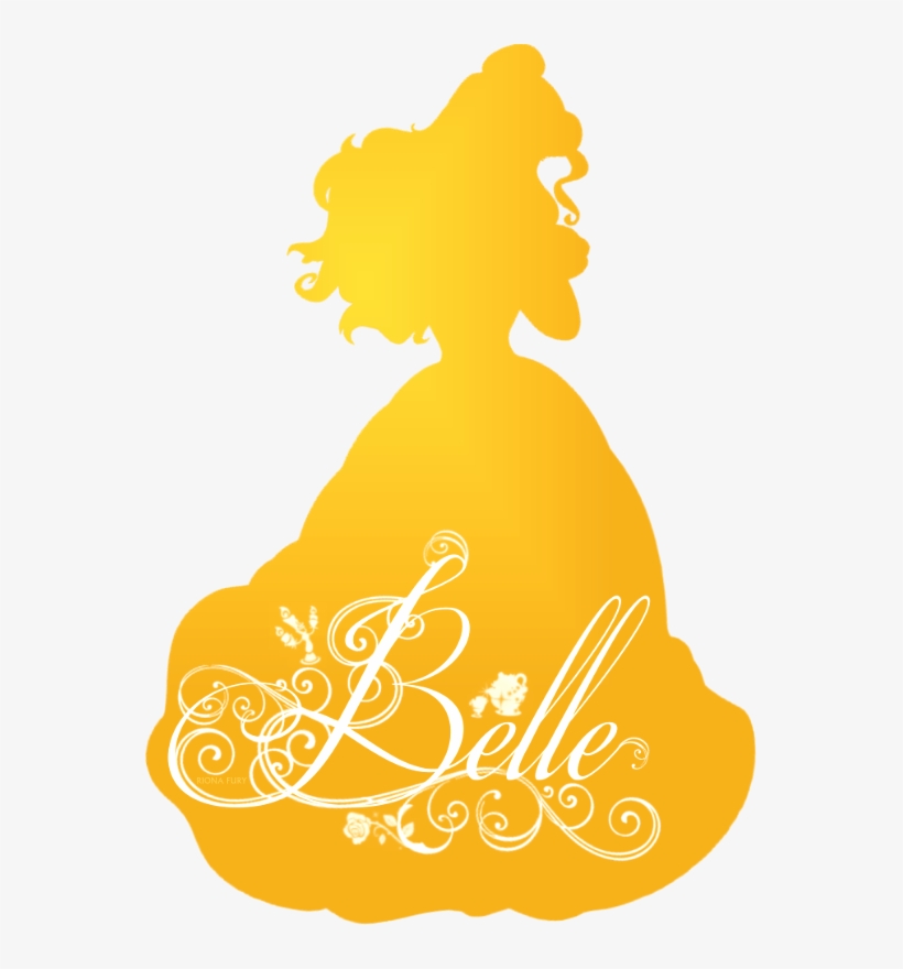 Disney Princess Belle Silhouette, transparent png #886324