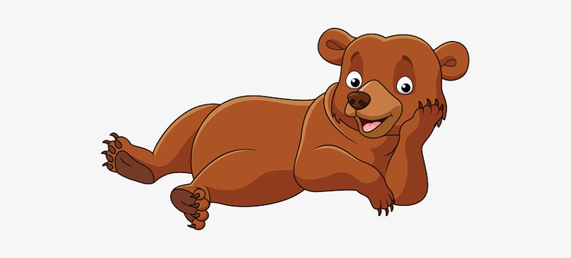 Clip Art Library Baby Bears Animal Pictures Laying - Cartoon Bear Laying Down, transparent png #886413