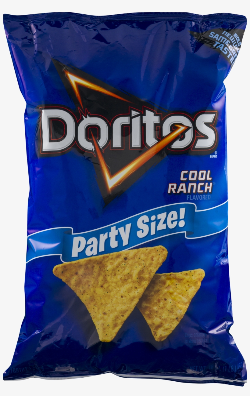 Doritos Cool Ranch Snack Bag Nutrition Facts Nutrition - Doritos Cool Ranch Flavored Tortilla Chips - 15.5 Oz, transparent png #886858