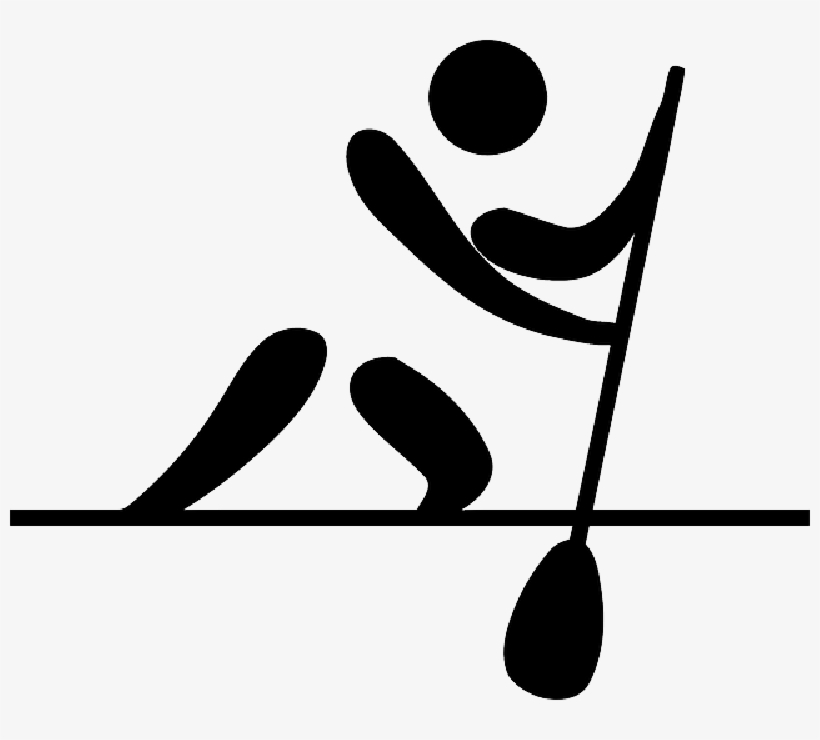 Sports, Pictogram, Canoe, Stickman, - Olympic Canoeing, transparent png #887133
