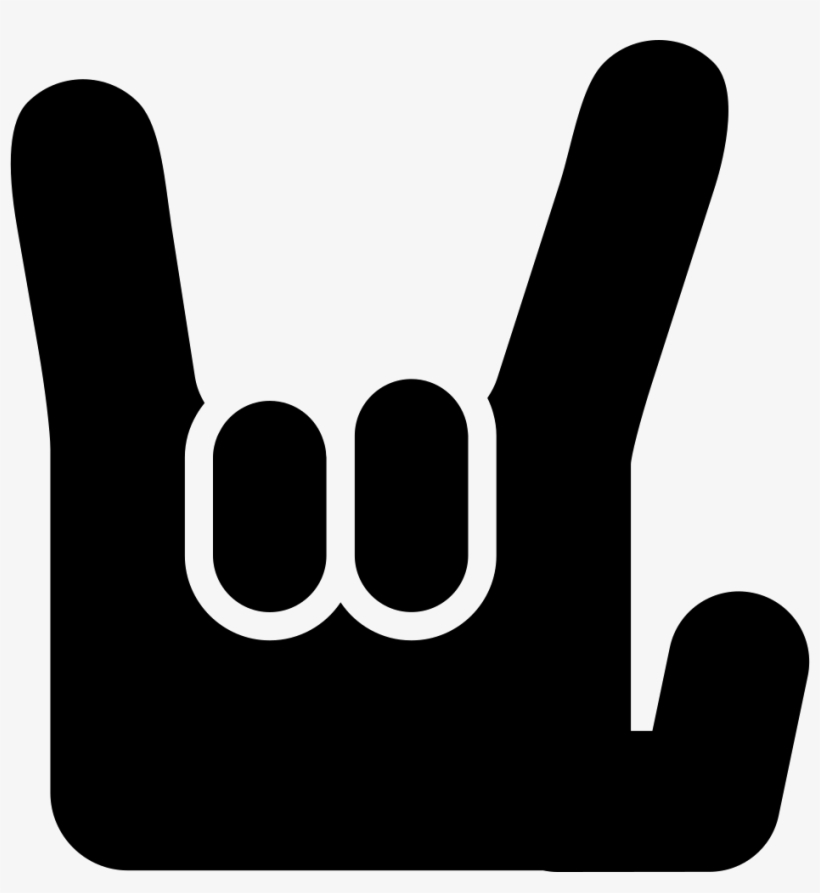 Png File - Rock Hand Icon, transparent png #887359