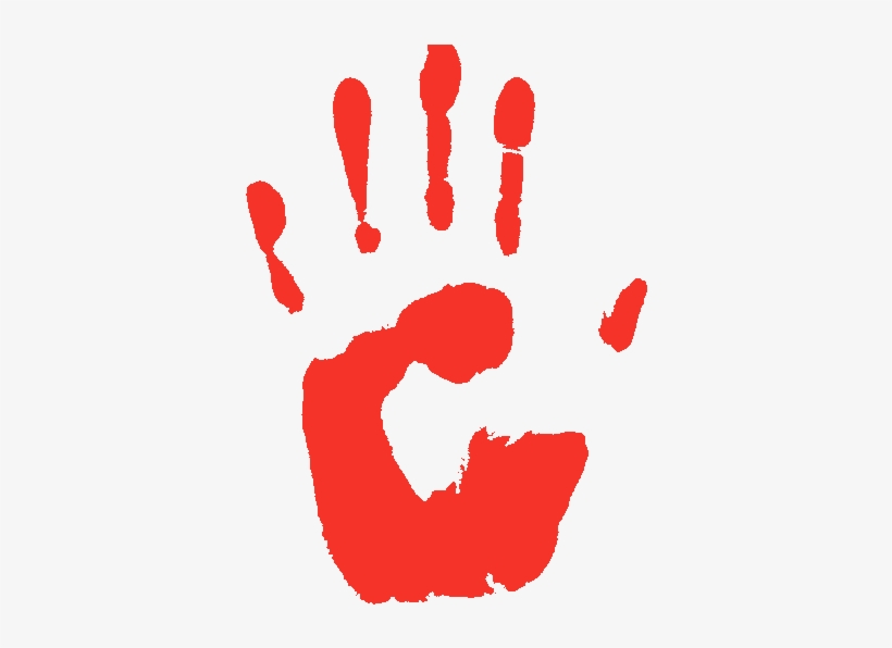 Left Bloody Handprint, transparent png #887539