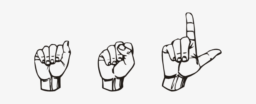 Asl Cliparts - Asl In Sign Language, transparent png #887656