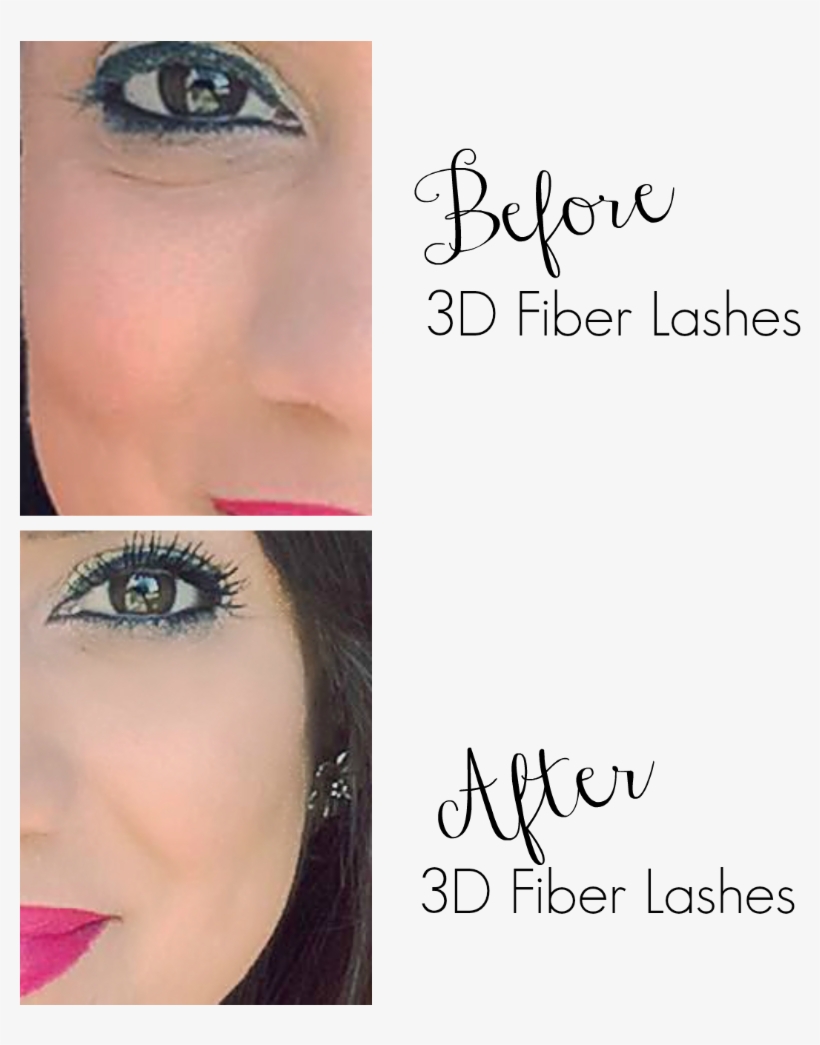 Before And After 3d Fiber Lashes - Eye Liner, transparent png #887986