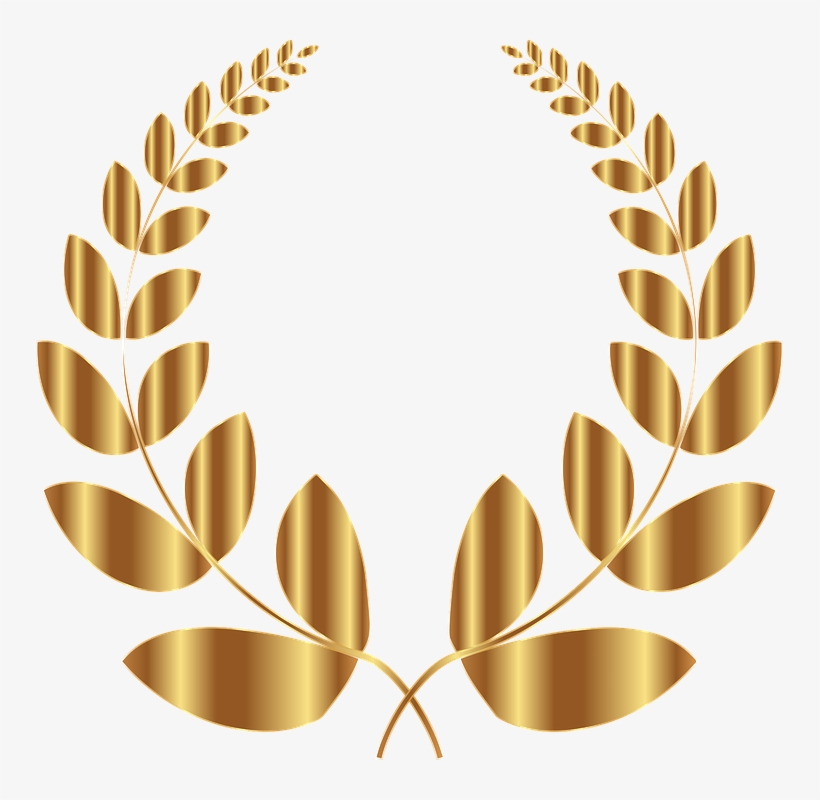 Laurel, Wreath, Conquest, Triumph, Victory, Win, Golden - Coroa De Louro Dourada Png, transparent png #888096