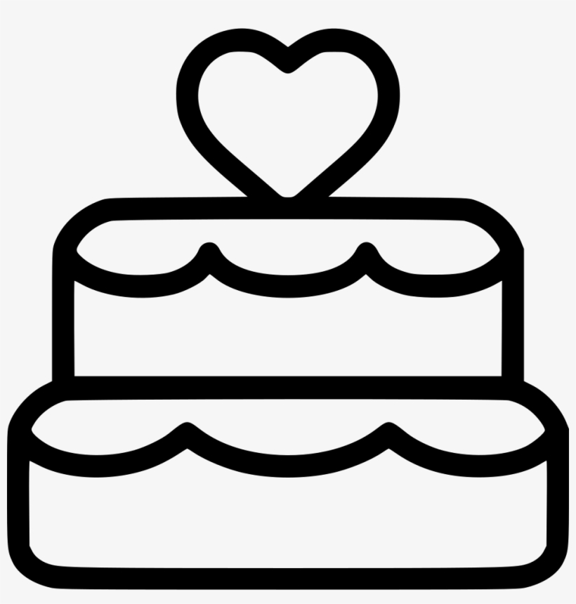 Wedding Cake - - Cake Icon White Png, transparent png #888191