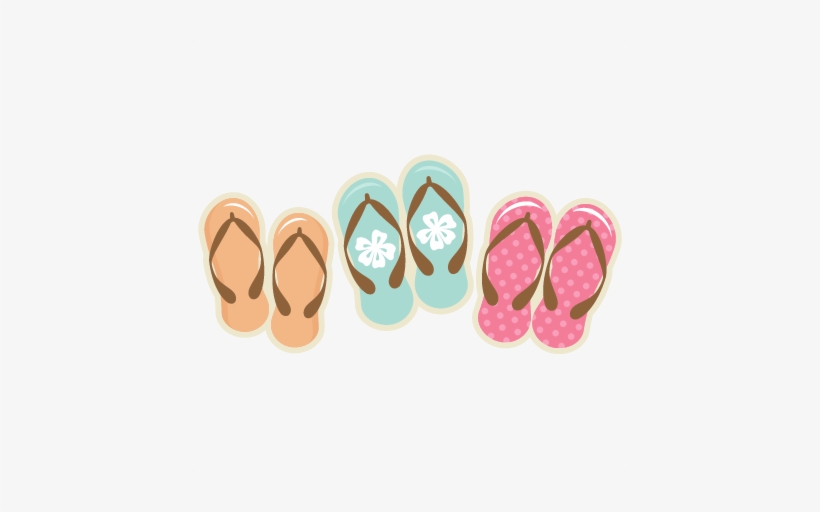 Flip Flop Svg Cutting Files Summer Svg Cuts Beach Svg - Flip Flops Transparent Background, transparent png #888240