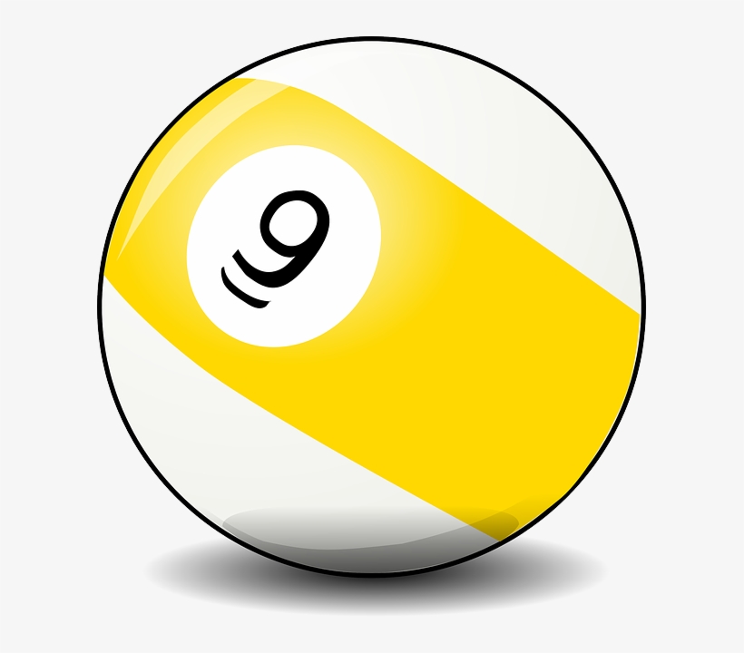 Recreation, Ball, Games, Pool, Balls, Sports, Billiard - Boule De Billard Jaune, transparent png #888570