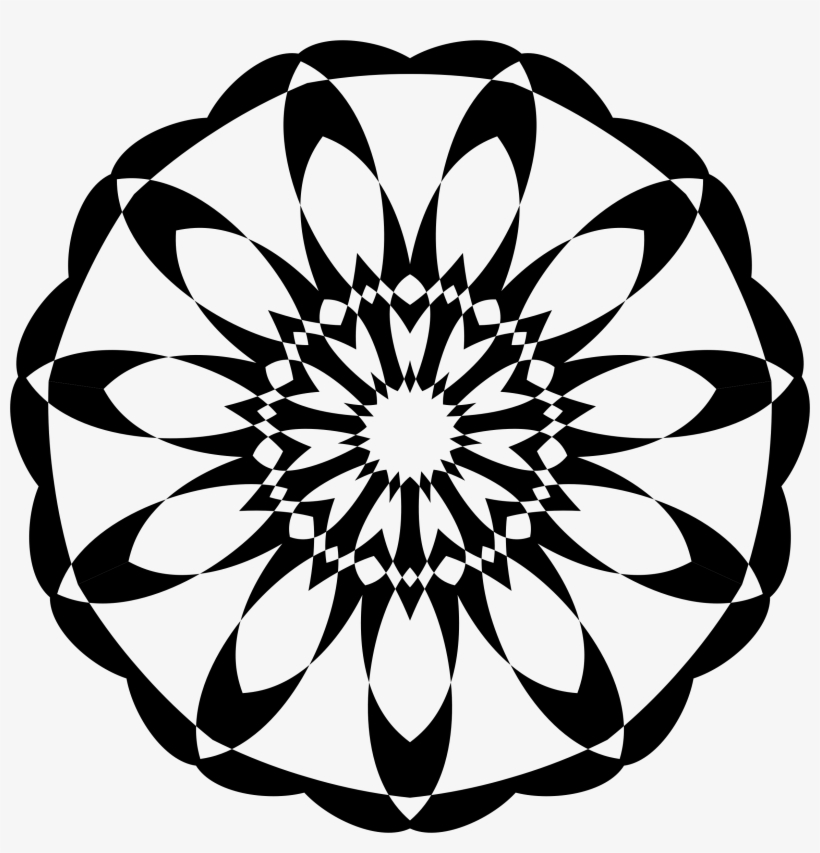 Clipart - Monochromatic In A Flower, transparent png #888644