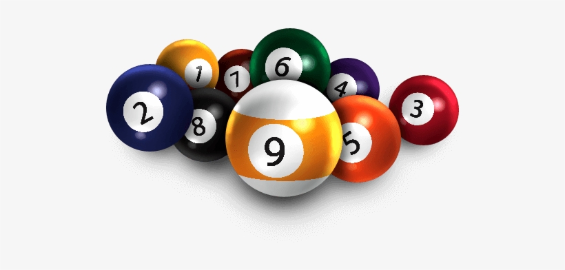 9 Ball Png Picture Library - 9 Balls Pool Transparent, transparent png #888645