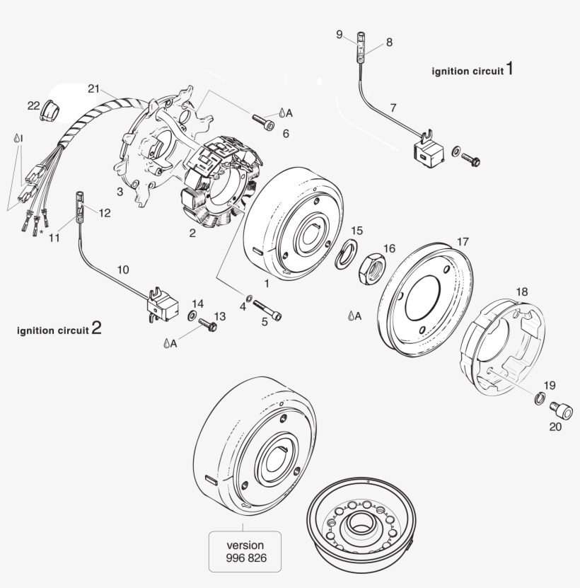 Rotax 503 Ul Cdi Ducati Magneto - Rotax 841-520 Allen Screw M8x12 By Cps Parts, transparent png #889059