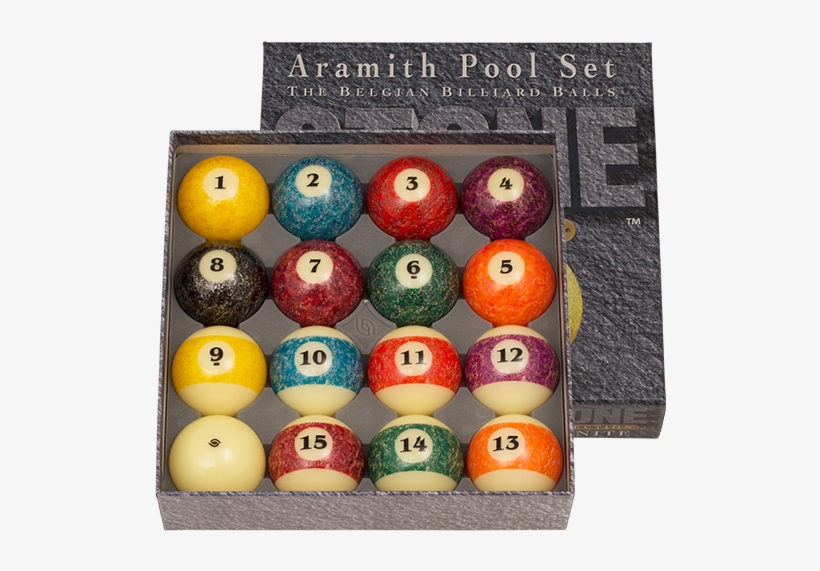 Aramith Stone Collection Pool Ball Set 57mm, transparent png #889143