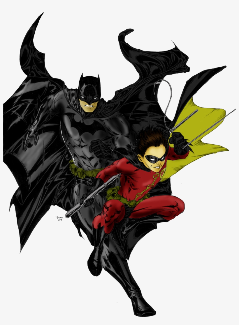 Batman And Robin Png File - Batman Vs Robin Png, transparent png #889497
