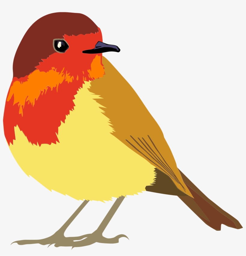 Vector Transparent Download Clipart Robin Bird - Favicon Bird, transparent png #889532