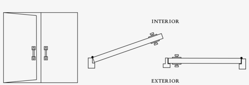 Left Hand Inswing Double Door - Adoore Iron Designs, transparent png #889835