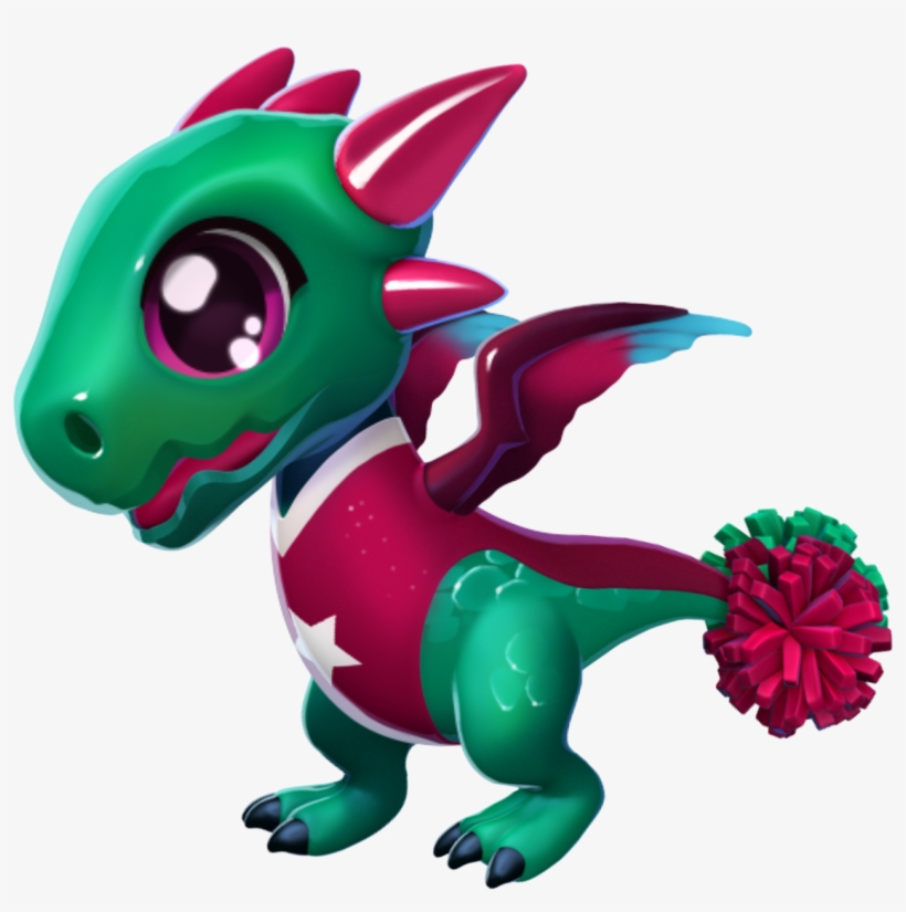 Cheerleader Dragon Baby - Dragon Mania Legends Dragones Bebes, transparent png #8800807