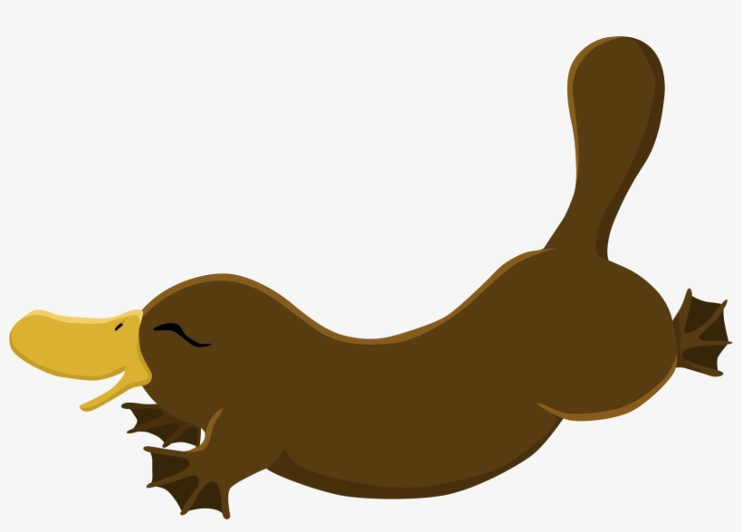 Fabric/ Surface Design With A Platypus, transparent png #8801358