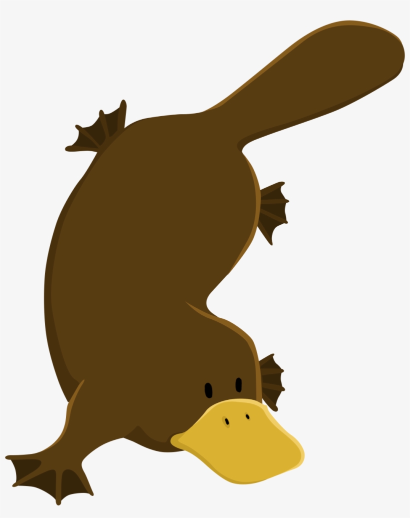 Fabric/ Surface Design With A Platypus - Cartoon, transparent png #8801602