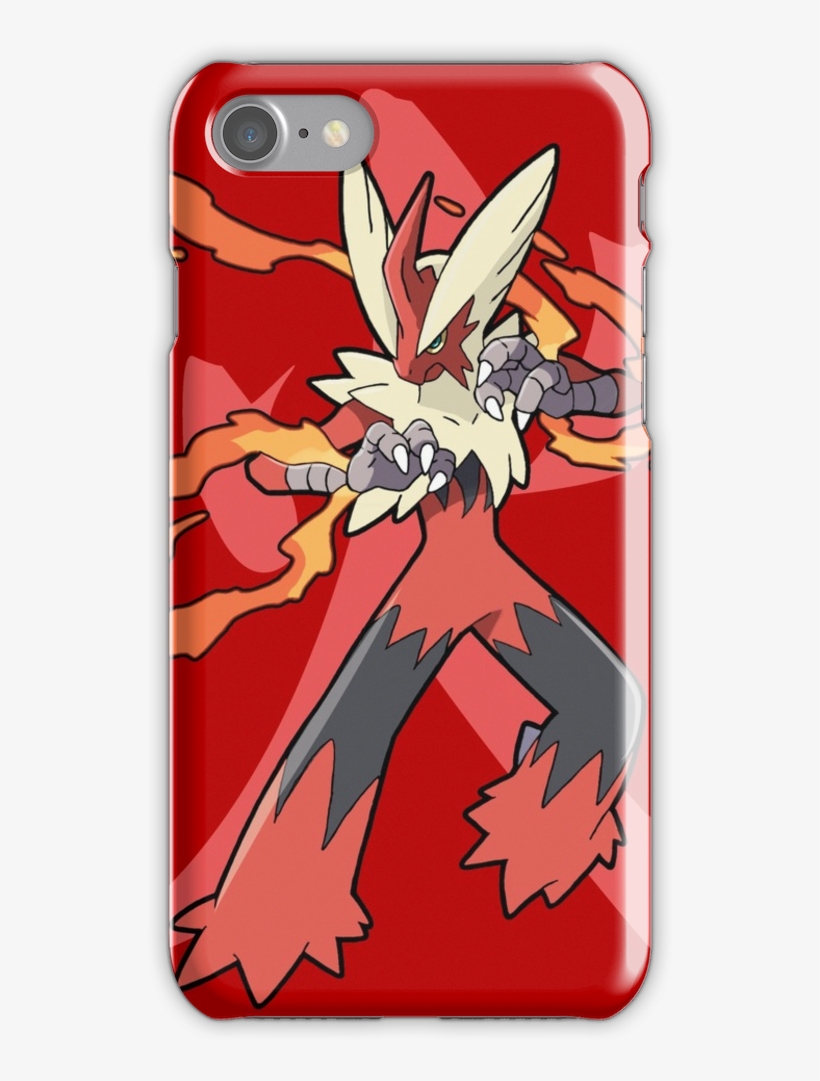 Blaziken With Fire Kanji Iphone 7 Snap Case - Iphone, transparent png #8801990
