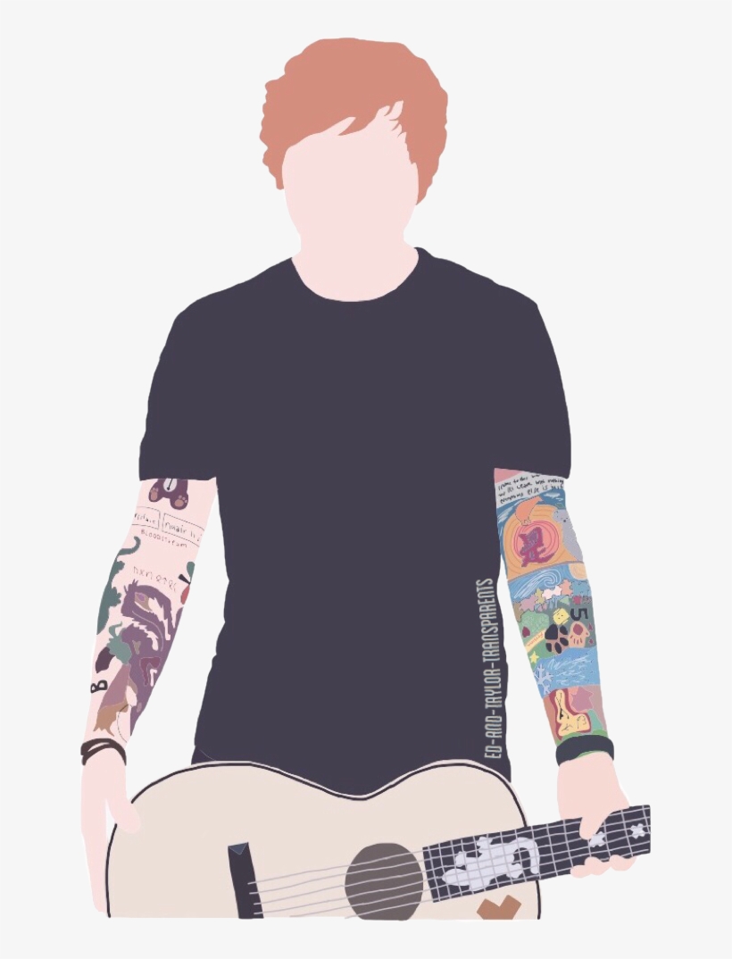 Ed Sheeran Drawing Transparent Tattoos Guitar Pls Like - Guitar Arm Sleeve Tattoo, transparent png #8802142
