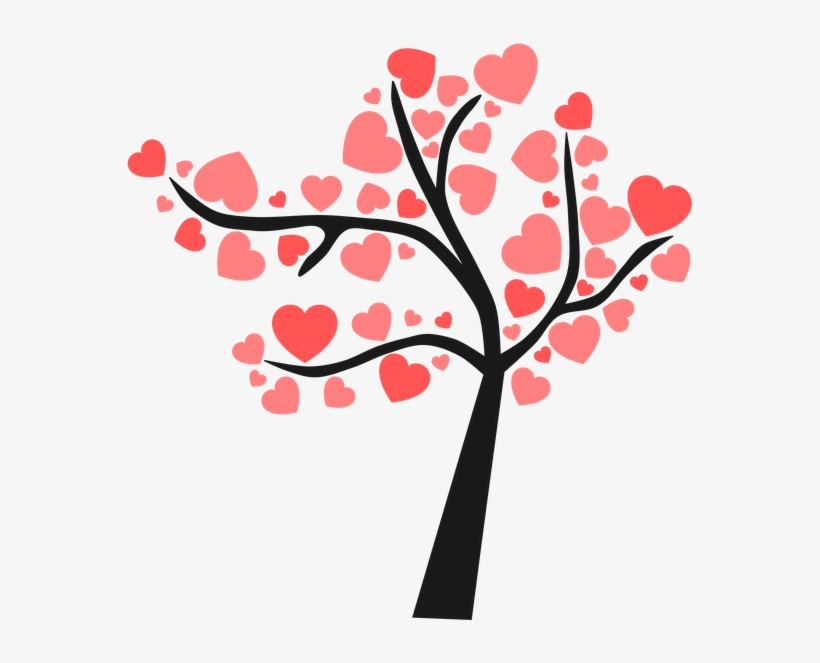 Arbol De Corazones Png, transparent png #8802939