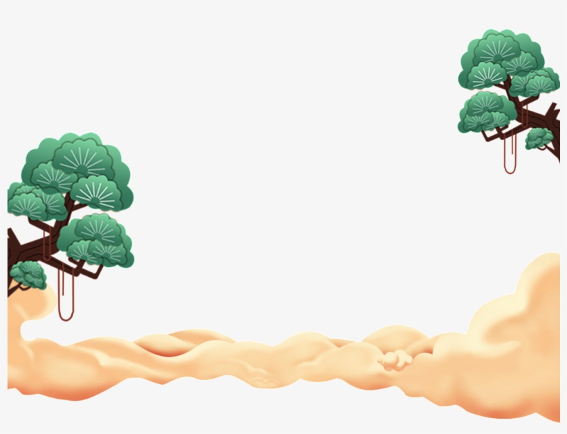 Un Png Transparente Mapa De Un Árbol De Pino Pintados, transparent png #8803483