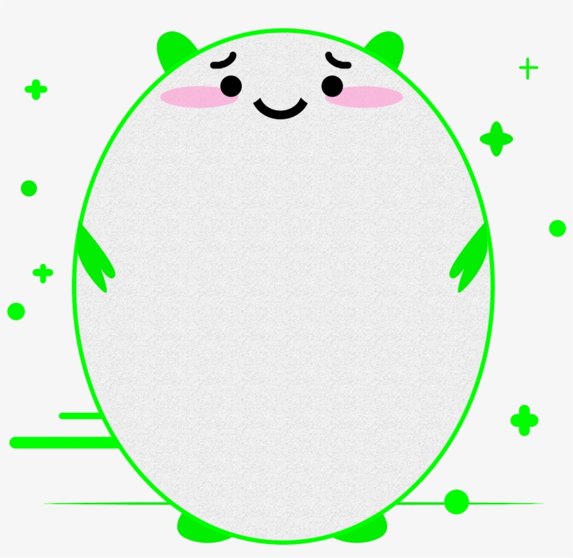 Green Monster Style Minimalist Cartoon Png And Psd - Vector Graphics, transparent png #8803566