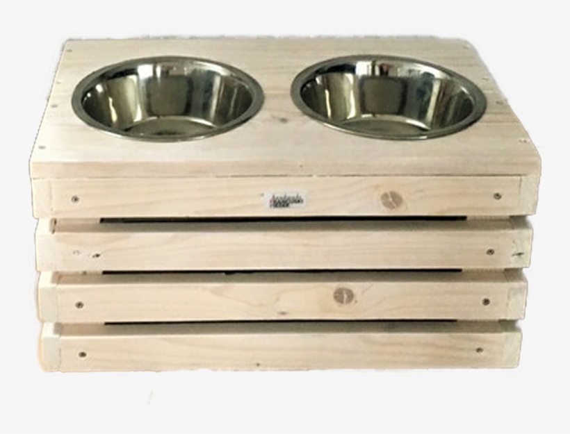 Dog Bowl Stand Wooden Pallets White - Drawer, transparent png #8803685